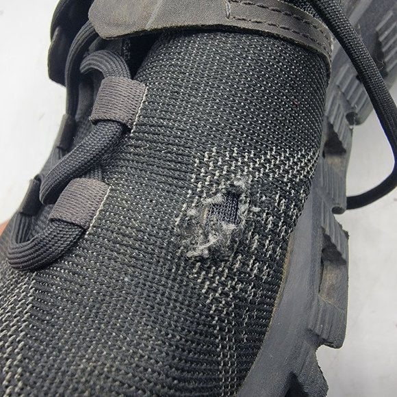 On Cloud X Mens 7.5 Triple Black Asphalt Athletic Sneaker Shoes Running - Picture 12 of 14